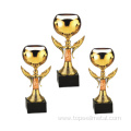 custom zinc alloy gold plated championship trophy